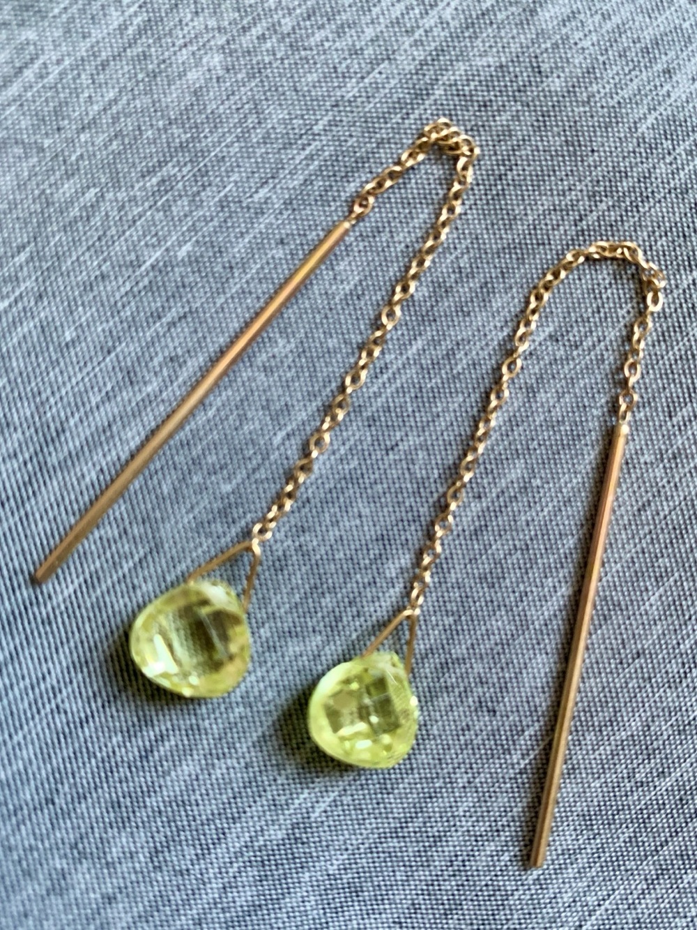 Chan Luu Theader Drop Earrings - Yellow
